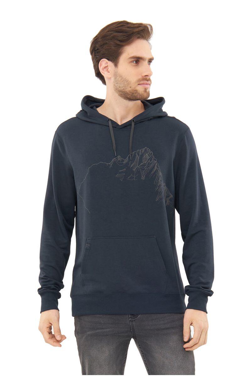 Felpa con cappuccio uomo Viking Panaka blu navy L 2/7