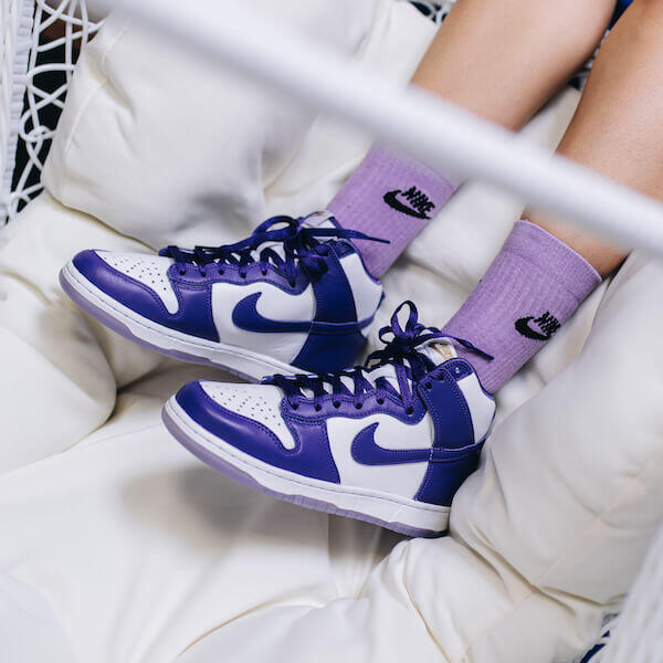 Nike Dunk High Electro Purple Midnight Navy (GS) 5/5