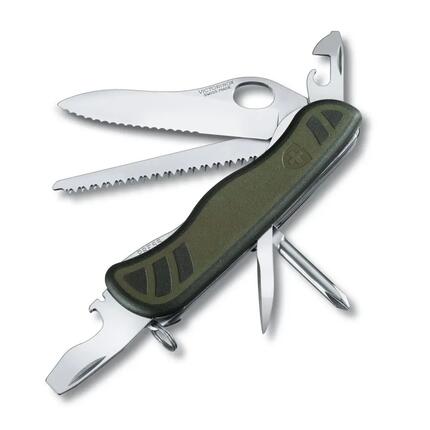 Couteau suisse Victorinox Couteau de soldat 08 Vert/Noir
