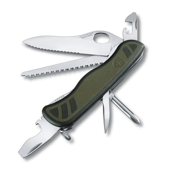 Couteau suisse Victorinox Couteau de soldat 08 Vert/Noir