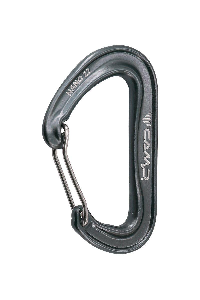 Karabinek wspinaczkowy Nano 22 - Gunmetal