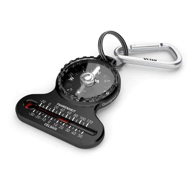 Silva Pocket Compass with Thermometer & Carabiner Hiking Walking Map Reading