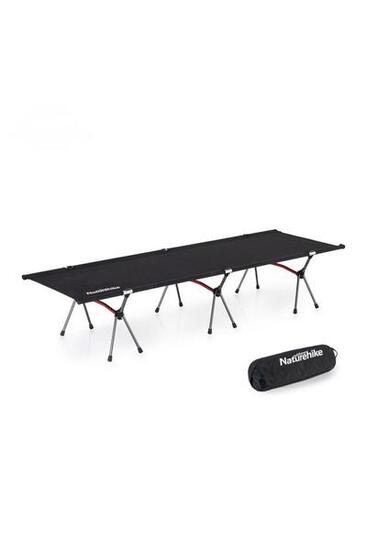 Cama de Camping Plegable Ultraligera Naturehike Aluminio Negra altura regulable