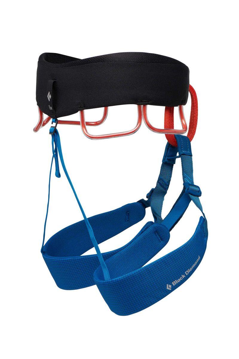 Harnais d'escalade Black Diamond Momentum Kingfisher, ceinture réglable trakFIT 1/6