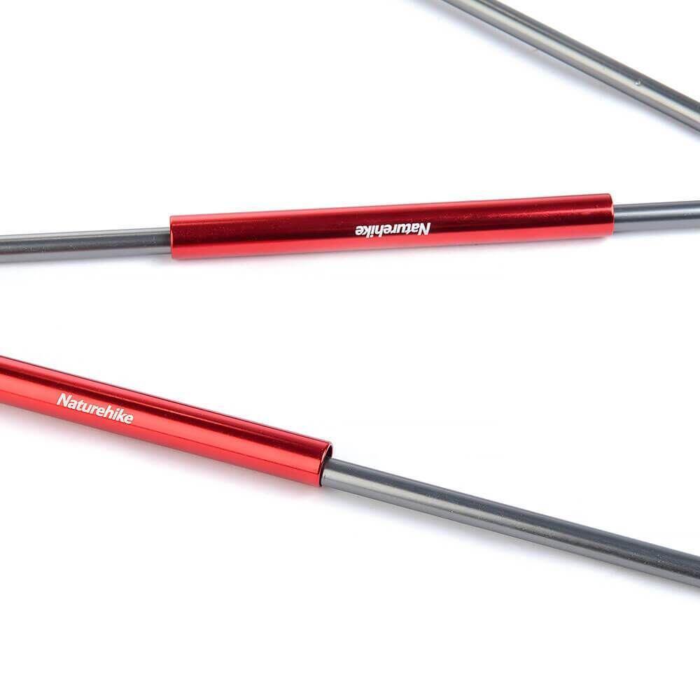 Naturehike Tent pole repair tube - Aluminum alloy, 4 pcs 3/7