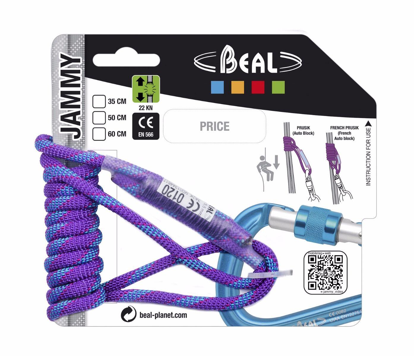 Schlaufenband Jammy Beal 50 cm Aramid Technora 5,5 mm 22 kN für Klemmknoten 2/3