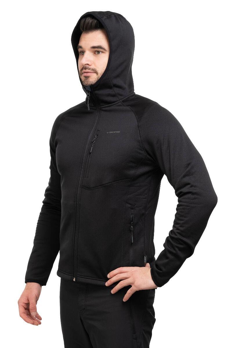 Bluza trekkingowa techniczna męska Viking Jukon Hoodie z kapturem na zamek 3/7