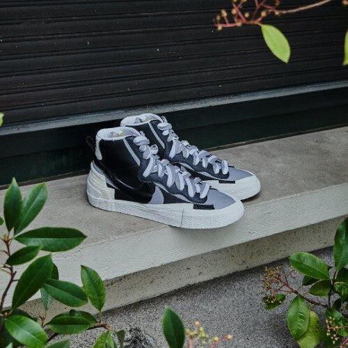 Nike Sacai Blazer High Black Grey 5/6