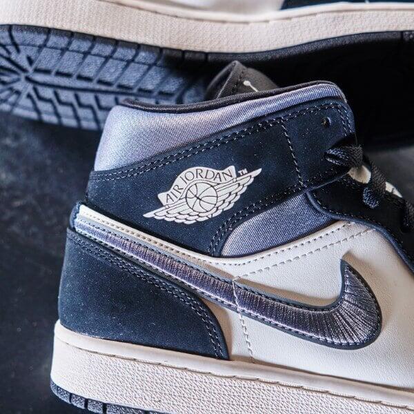 Zapatillas Air Jordan 1 Mid Satin Grey Toe 6/6