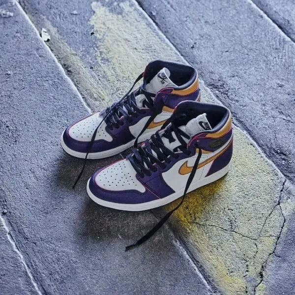 Chaussures - basket - air jordan 1 defiant - court purple 6/6