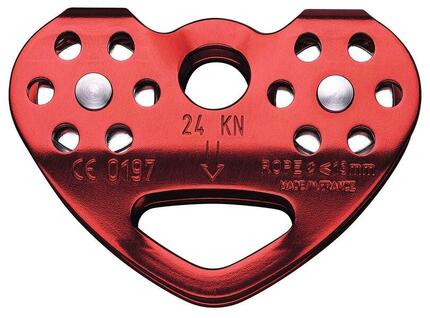 Poulie double Petzl Tandem réas alu 21 mm ≤13 mm cordes