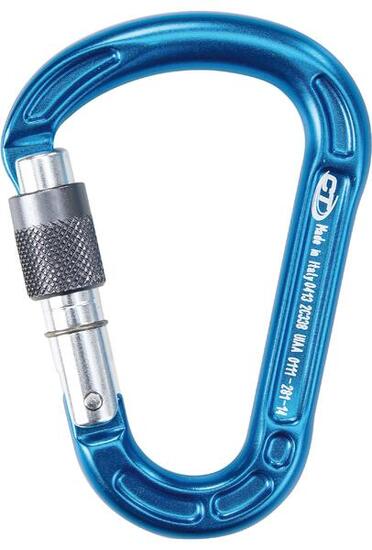 Mousqueton HMS CONCEPT SG aluminium forgé léger 23 kN ouverture 21 mm