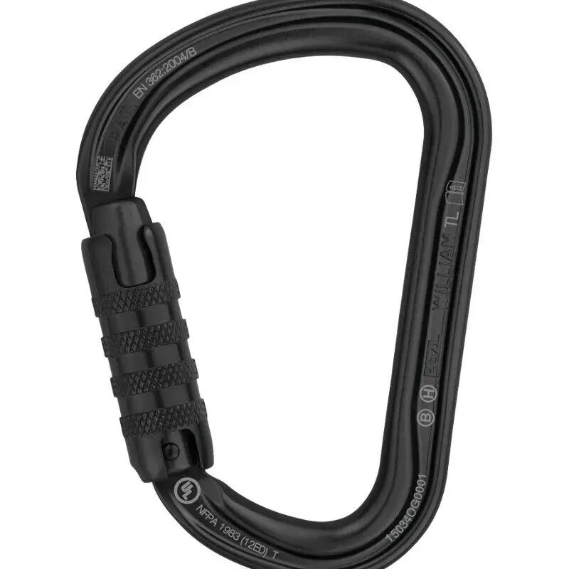Petzl William Carabiner Triact Lock - Black Working at Height Connector
