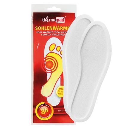 Chauffe-semelles Thermopad L 40-41 | microfibre blanc, chaleur 8h, 100% naturel