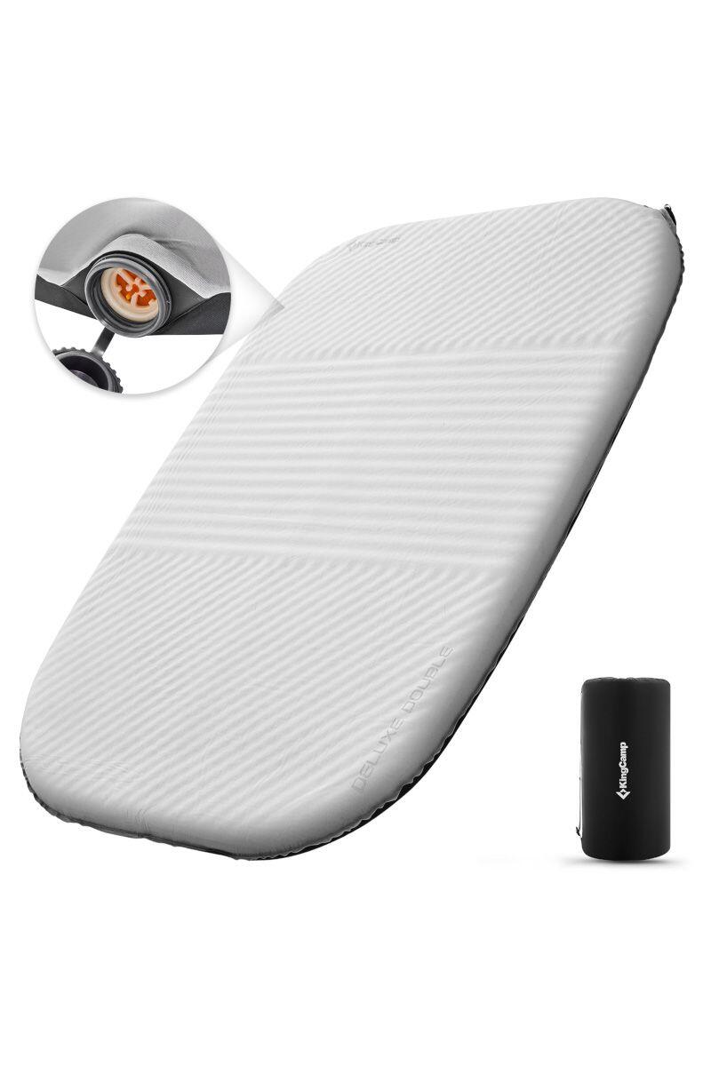 Matelas gonflable double Kingcamp - Gris - Sac transport inclus - 198 x 130 cm 2/5