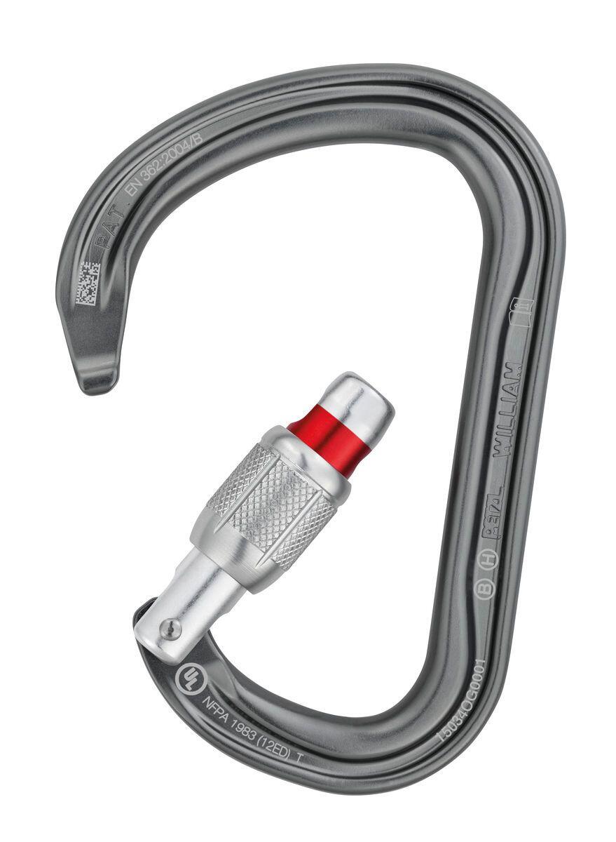 Mosquetón Petzl William de forma de pera [Cierre recto] 3/4