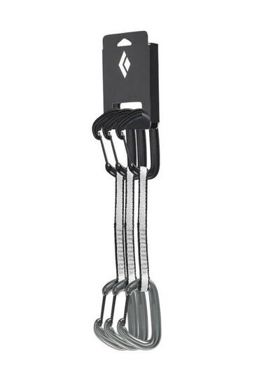 Dégaines Black Diamond LiteWire 16 cm – pack 3 mousq. forgés, sangle Dynex 12 mm
