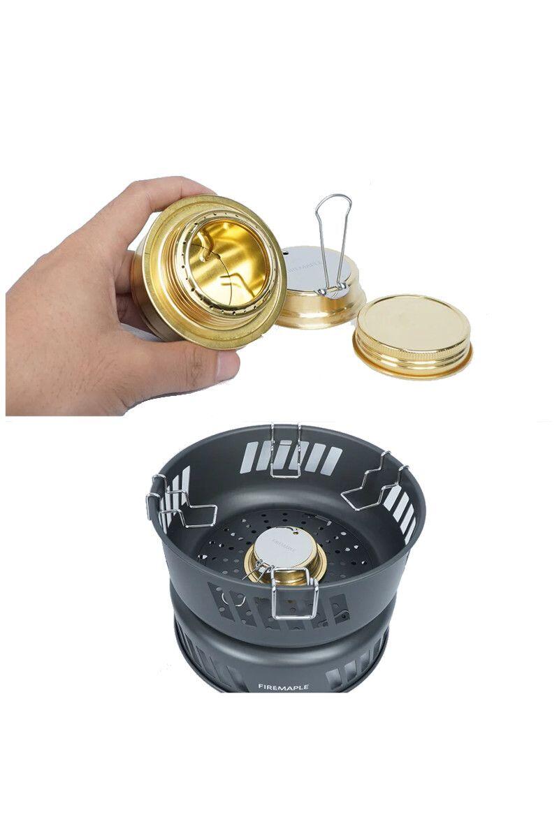 Zestaw naczyń turystycznych Cooking Kit W Alcohol Burner 4/4