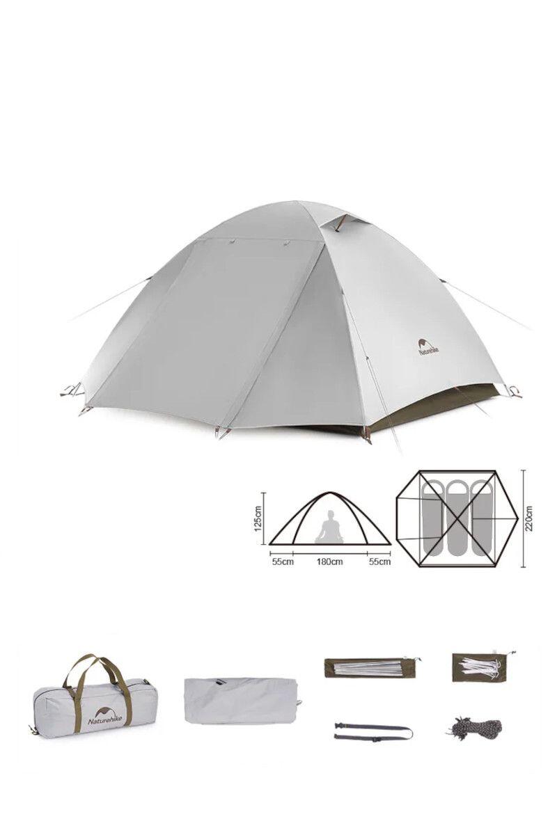 Turistický stanYunchuan 3 CNK2300ZP024 3 osoby šedá 2/7