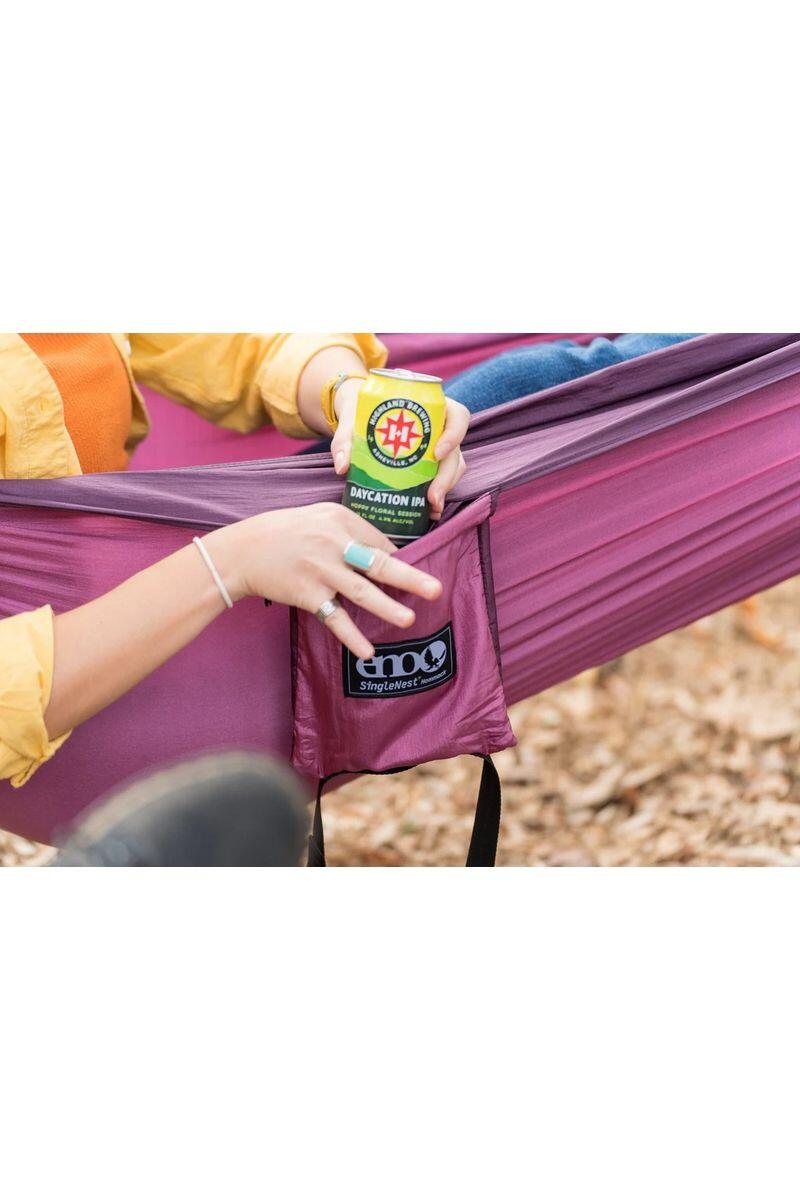 Hamak rowerowy ENO SingleNest Hammock - berry/plum 5/5