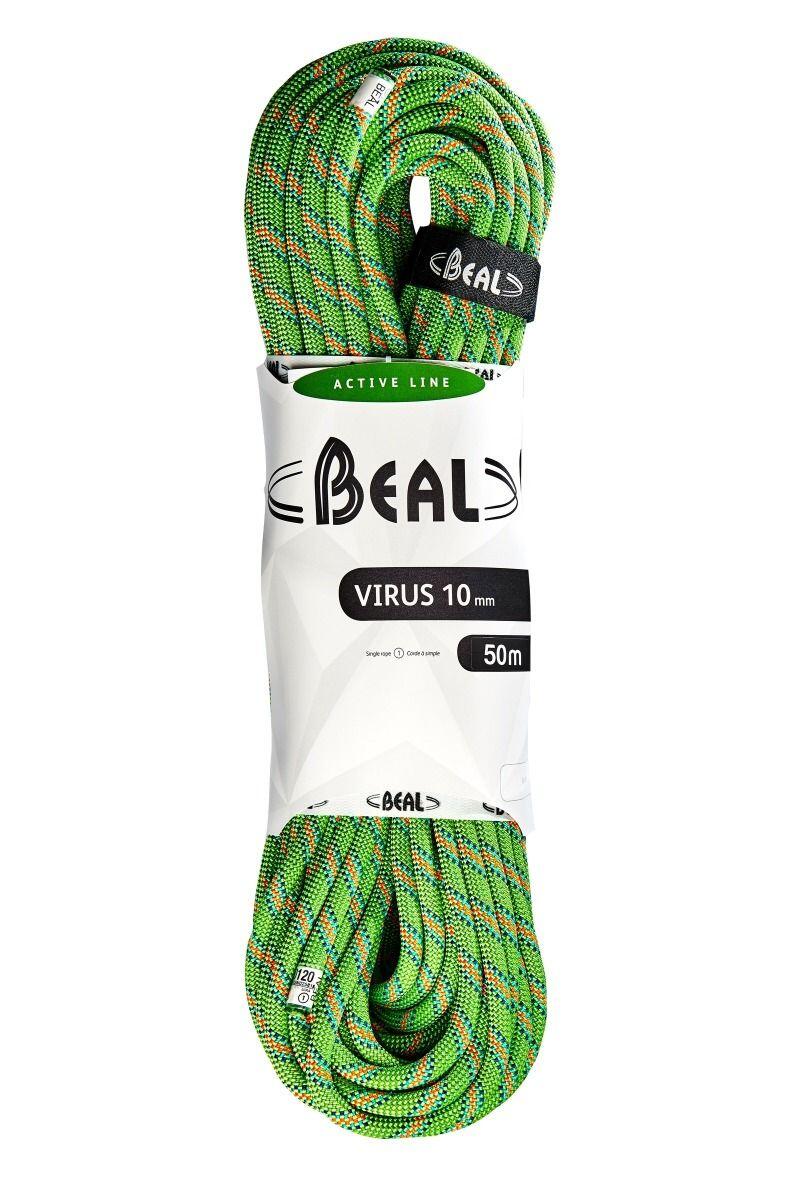 BEAL Jednoduché dynamické lano Virus 10mm 50m