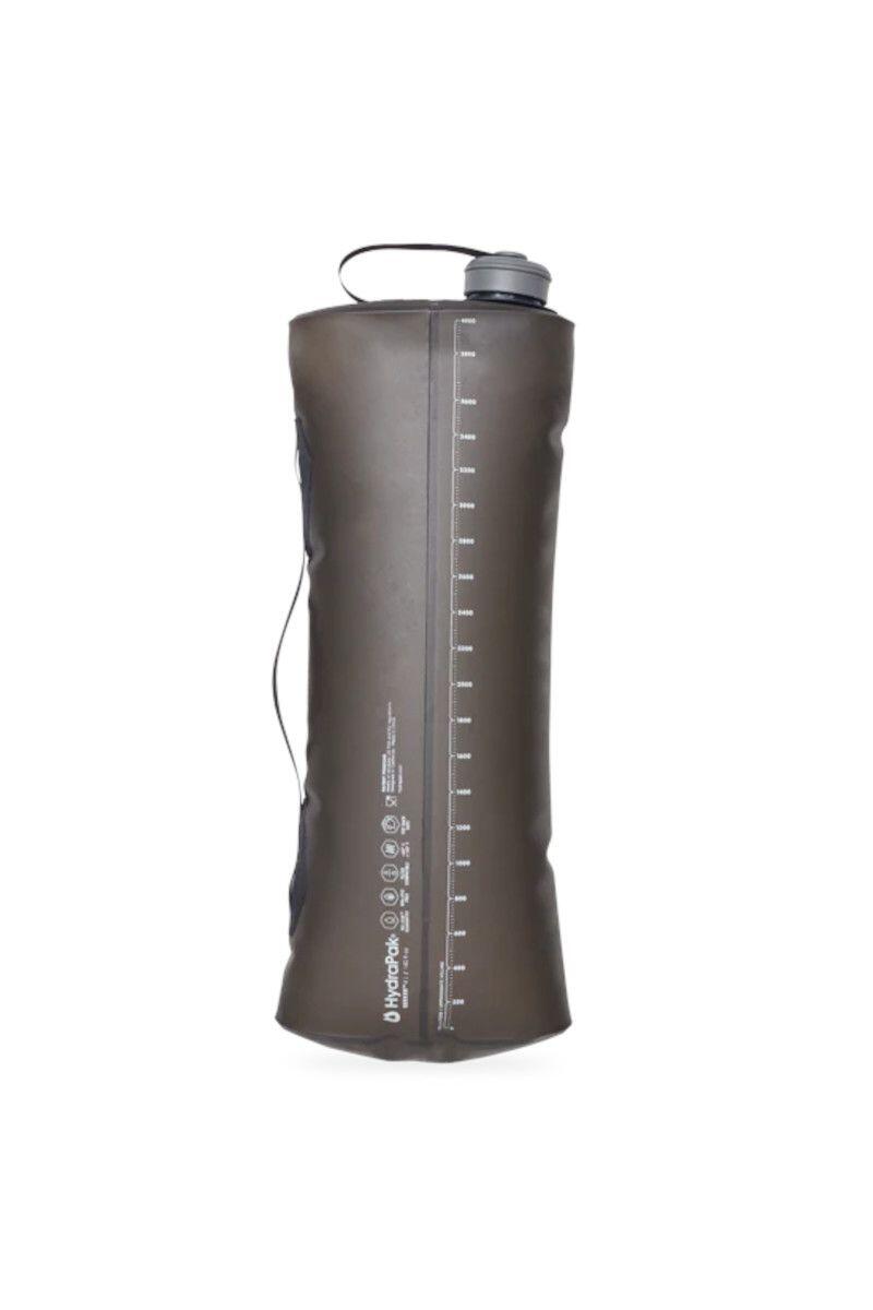Hydrapak Seeker 4L Trinkblase grau TPU, faltbar, Öffnung 42 mm, flexibler Griff 2/6