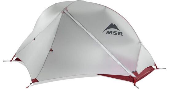 Tente MSR Hubba NX 1 place 3 saisons 1120 g gris/rouge arceau DAC Featherlite