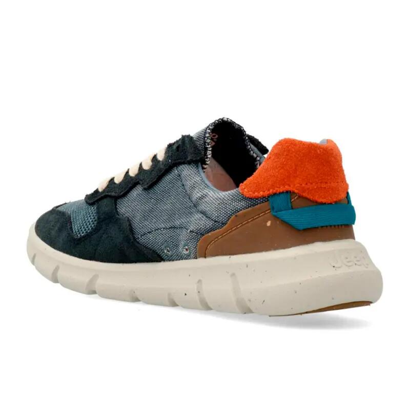 Zapatos Casual Hombre Jeep Jm51004a Azul 3/6
