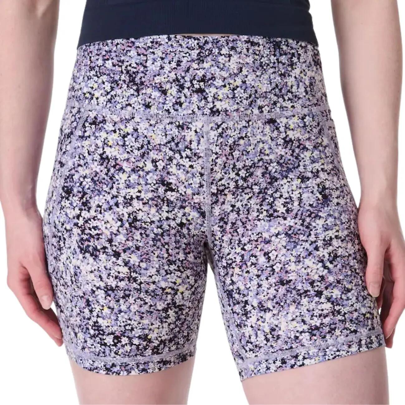 SWEATY BETTY Power Biker Shorts Sportshort PAARSE BLOEMENPRINT L 2/7