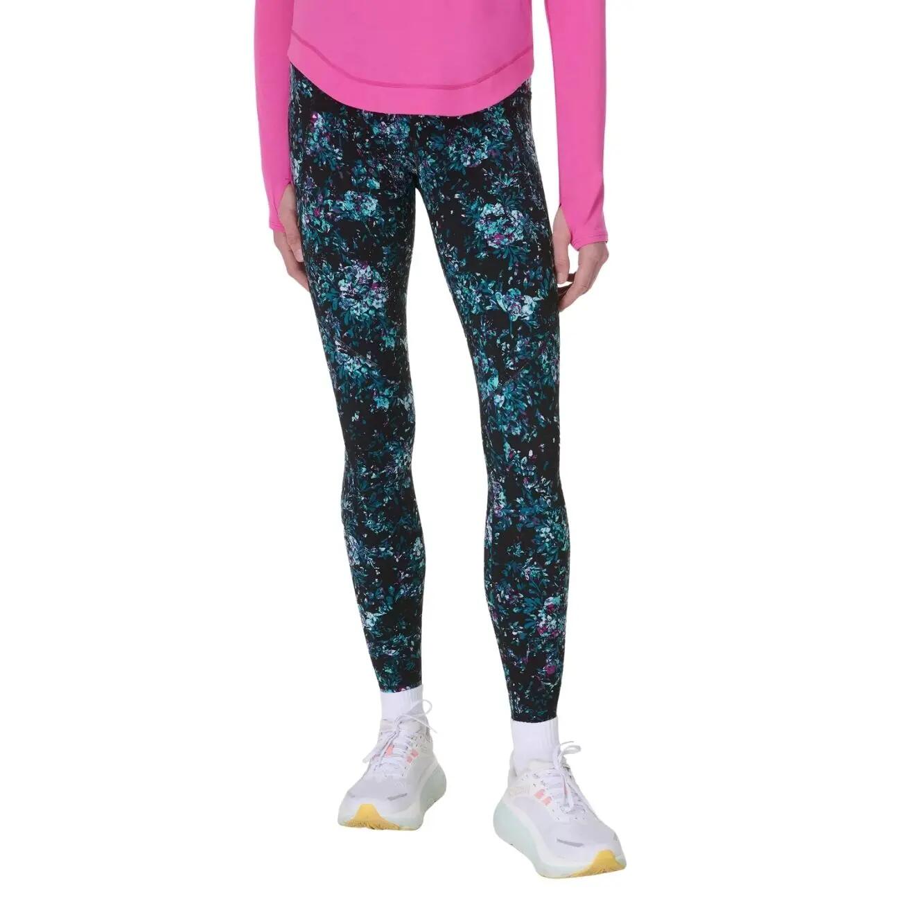 SWEATY BETTY Power Gym Leggings Broek ZWARTE PIOENROOSPRINT S 2/7
