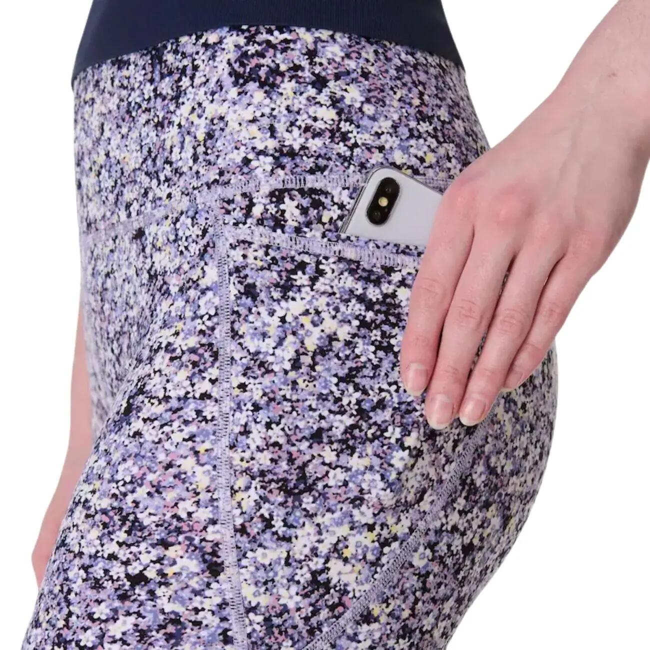 SWEATY BETTY Power Biker Shorts Sportshort PAARSE BLOEMENPRINT L 4/7