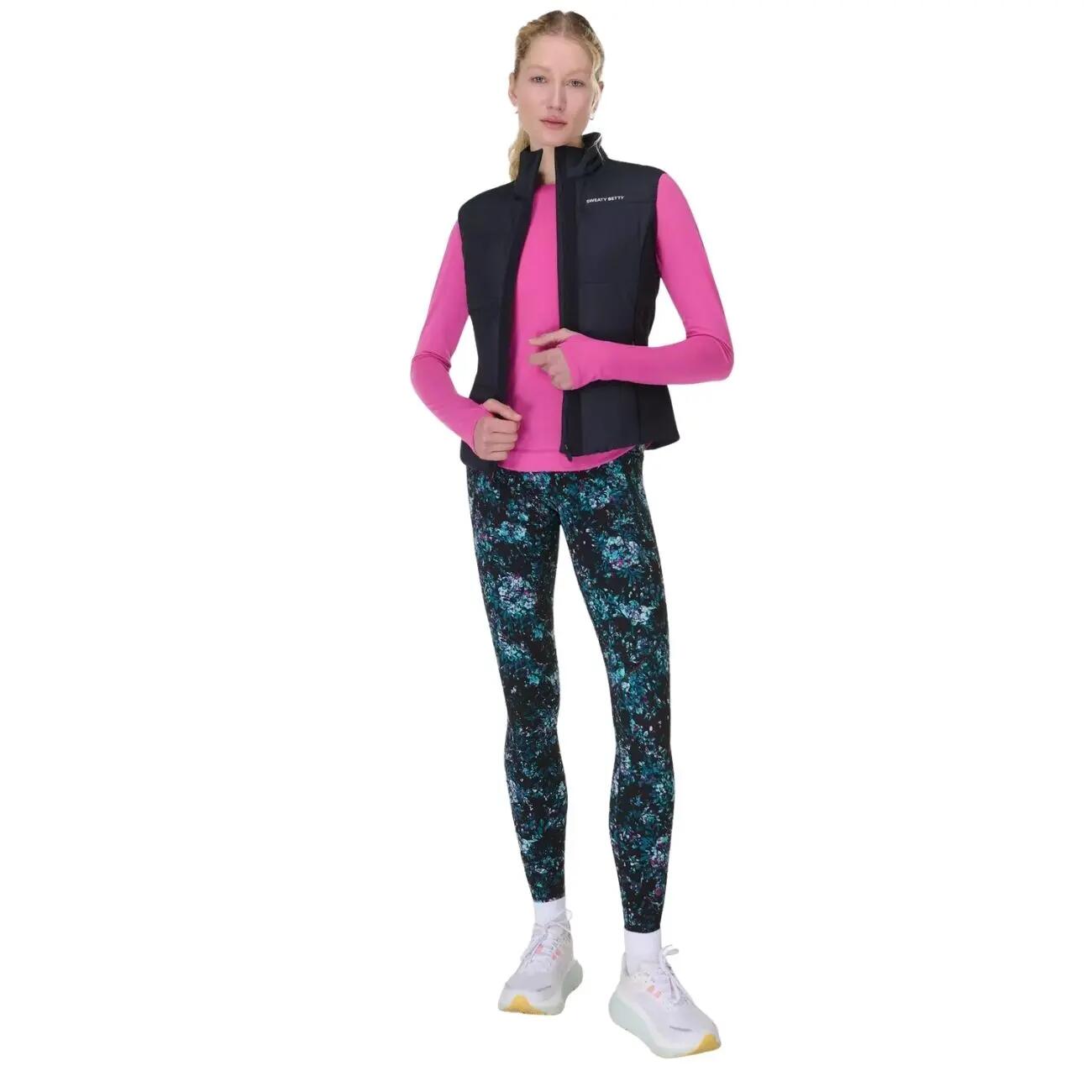 SWEATY BETTY Power Gym Leggings Broek ZWARTE PIOENROOSPRINT S 4/7