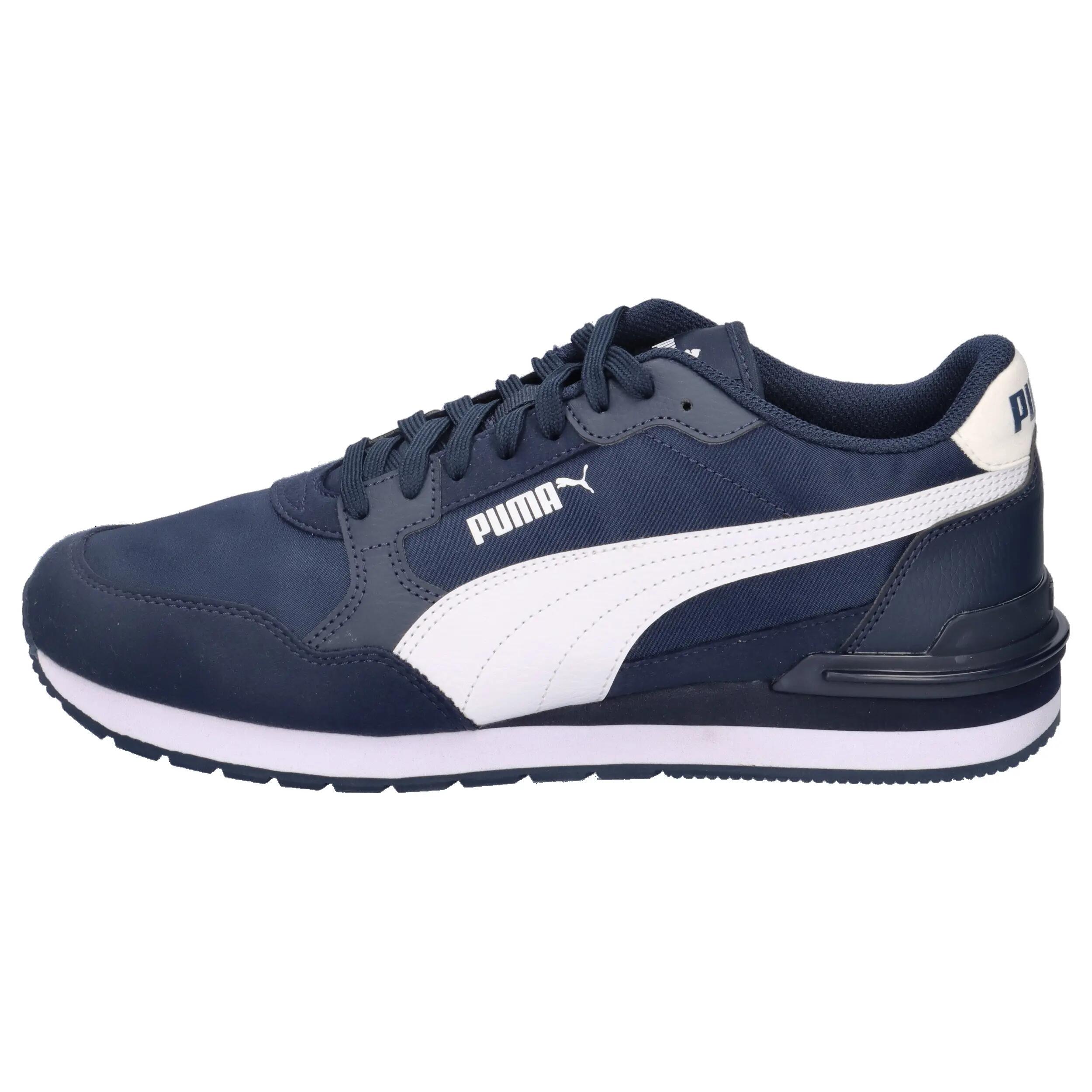Sneakersy nylonowe unisex ST Runner v4 PUMA Club Navy White Blue 10/15