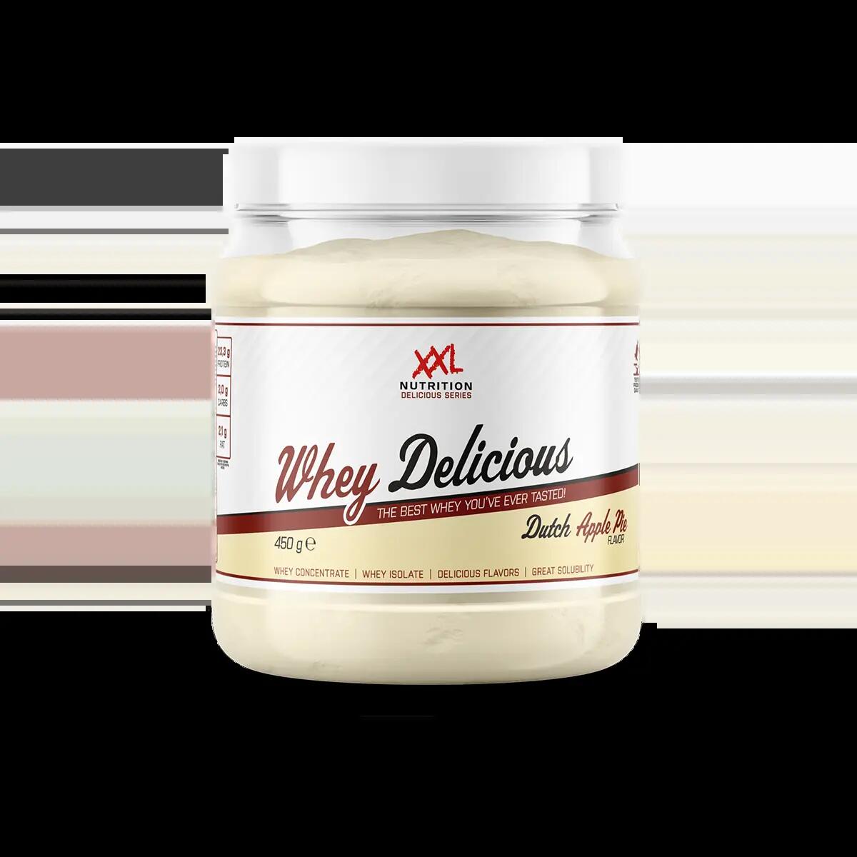 Whey Delicious - 80% de Protéines - Tarte aux Pommes - 450 grammes (15 shakes) 1/2