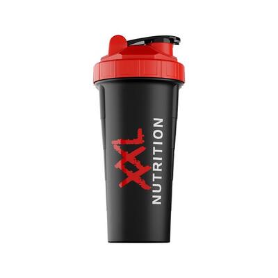 Shaker - shakebeker, bpa- en dehp-vrij - zwart / rood - 1 stuk (800ml)