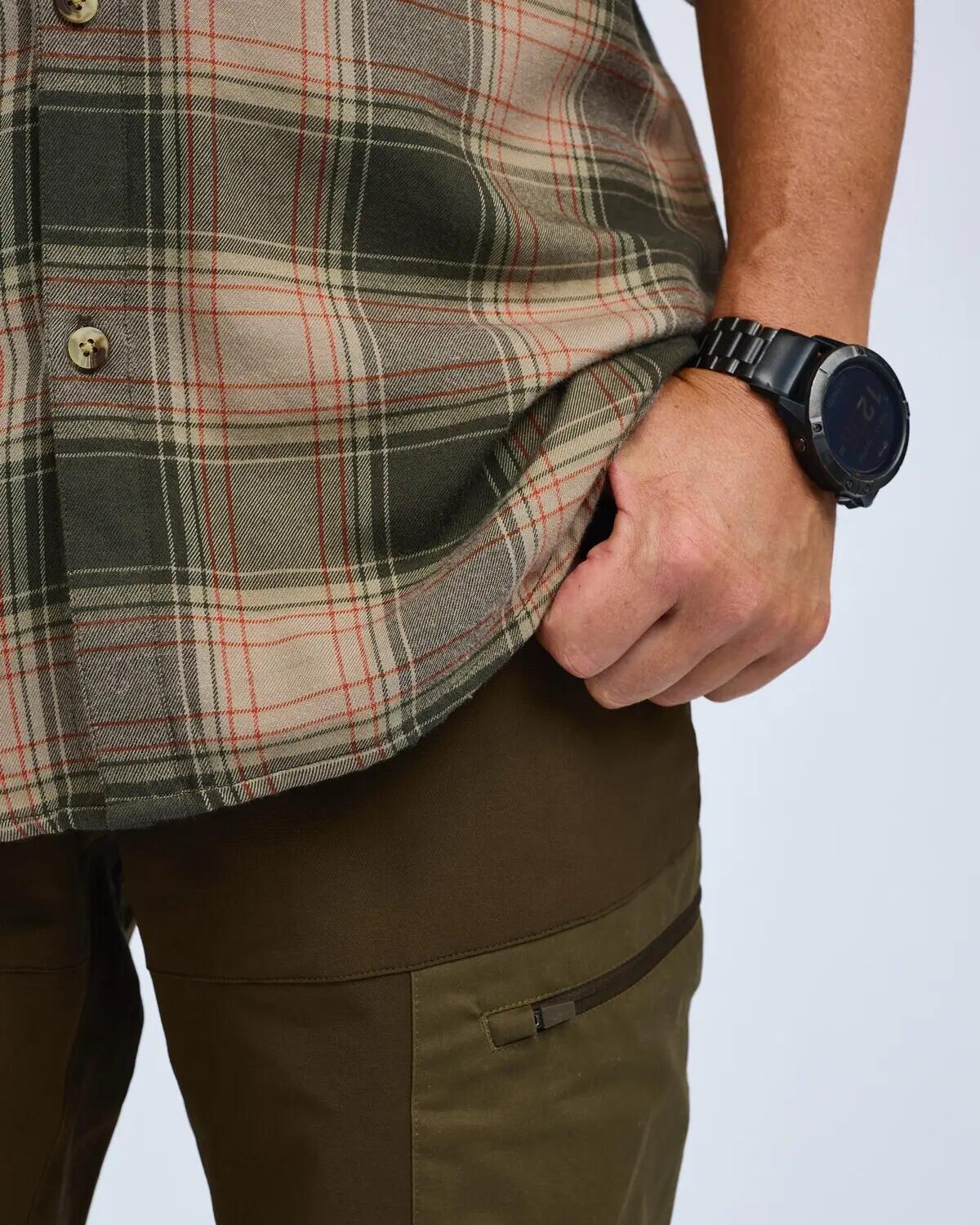Pinewood Finnveden Forest Flannel Shirt Herren (Olive/D.Green) Größe L 7/11