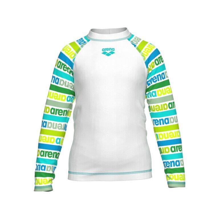 ARENA Kids Friends UV maglietta a maniche lunghe - multi soft verde/bianco 3/4