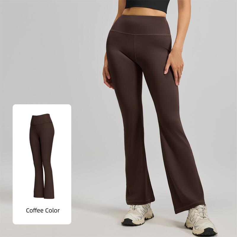 High-Waisted Flared Yoga Pants - Sculpting & Slimming Fitness Leggings