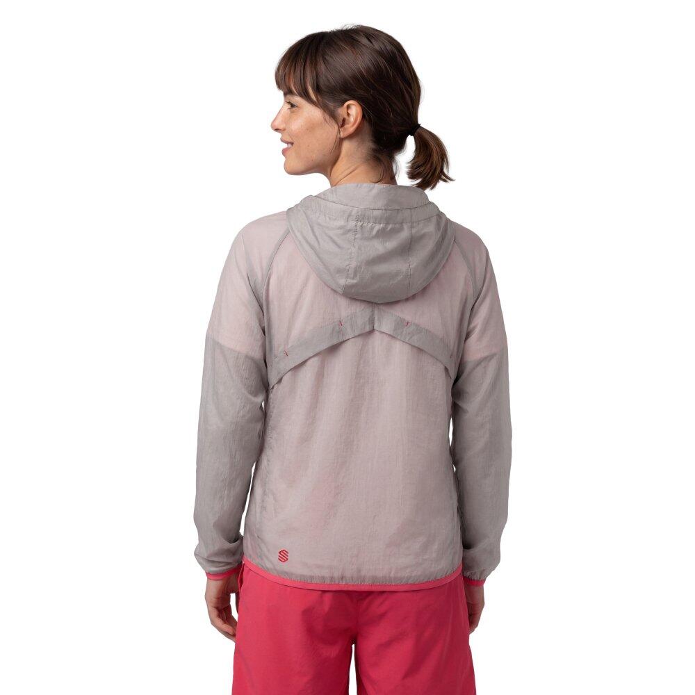Casaco corta-vento de caminhada ultraleve mulher Laugavegur-W White Branco 2/7