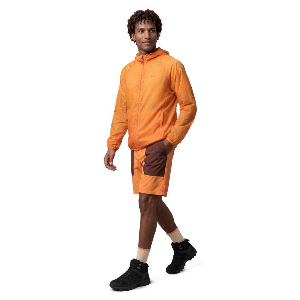 Chaqueta cortavientos ultraligera montaña hombre Laugavegur Orange Naranja 3/7