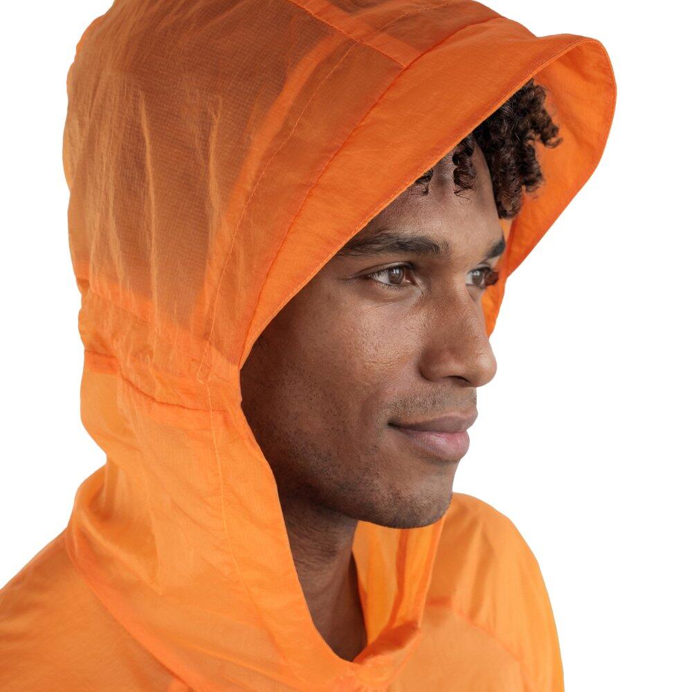 Chaqueta cortavientos ultraligera montaña hombre Laugavegur Orange Naranja 5/7
