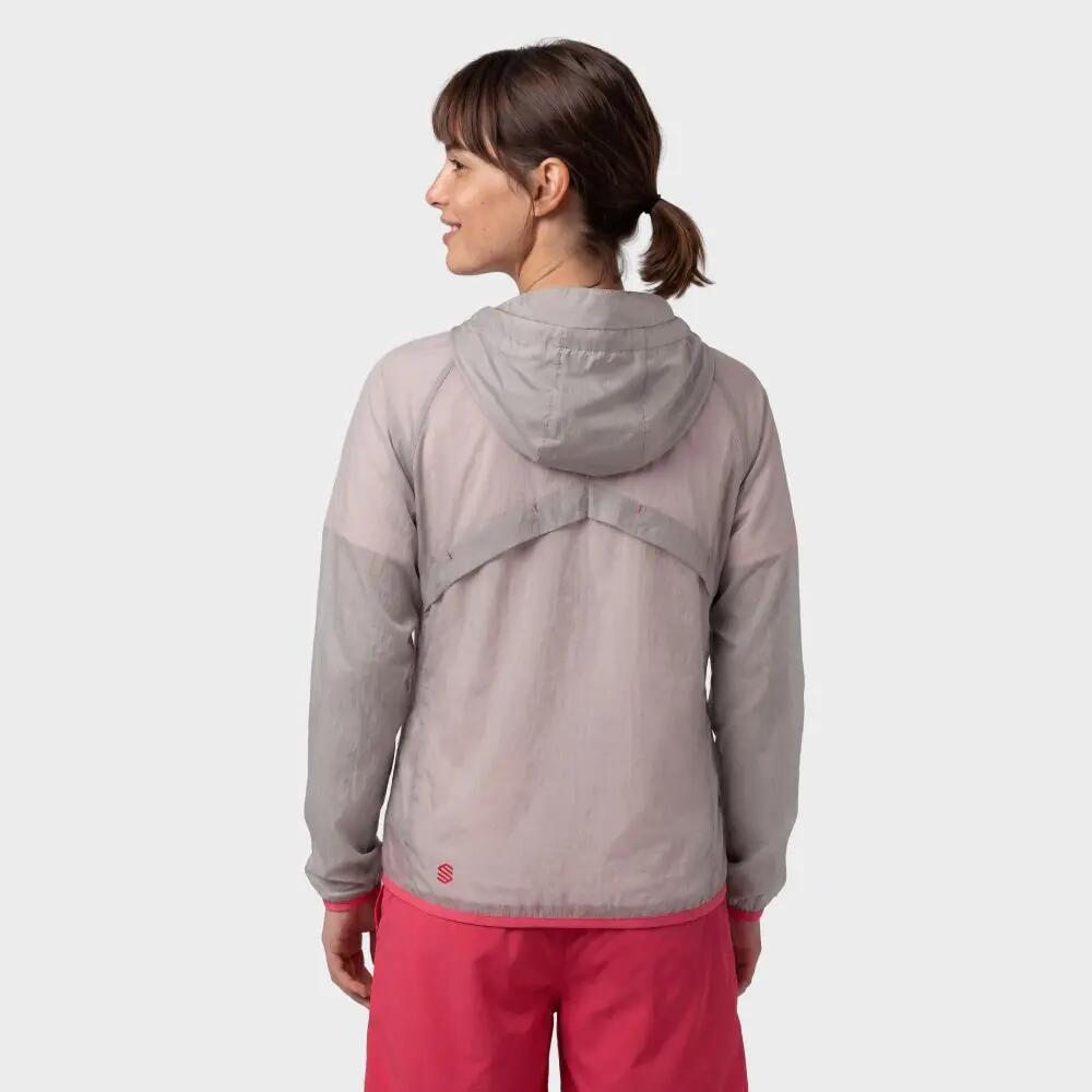 Dames ultralichte winddichte wandeljas Laugavegur-W White Wit 6/8