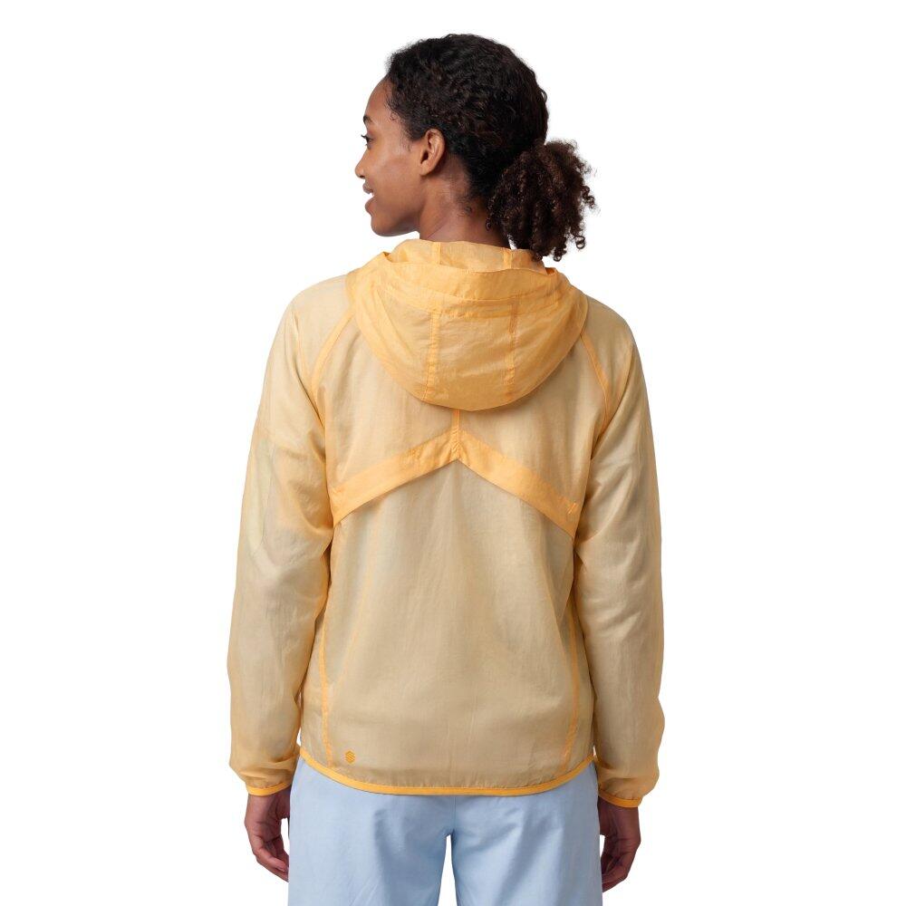 Chaqueta cortavientos ultraligera montaña mujer Laugavegur-W Yellow Amarillo 2/7