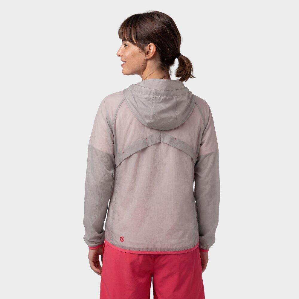 Casaco corta-vento de caminhada ultraleve mulher Laugavegur-W White Branco 6/7