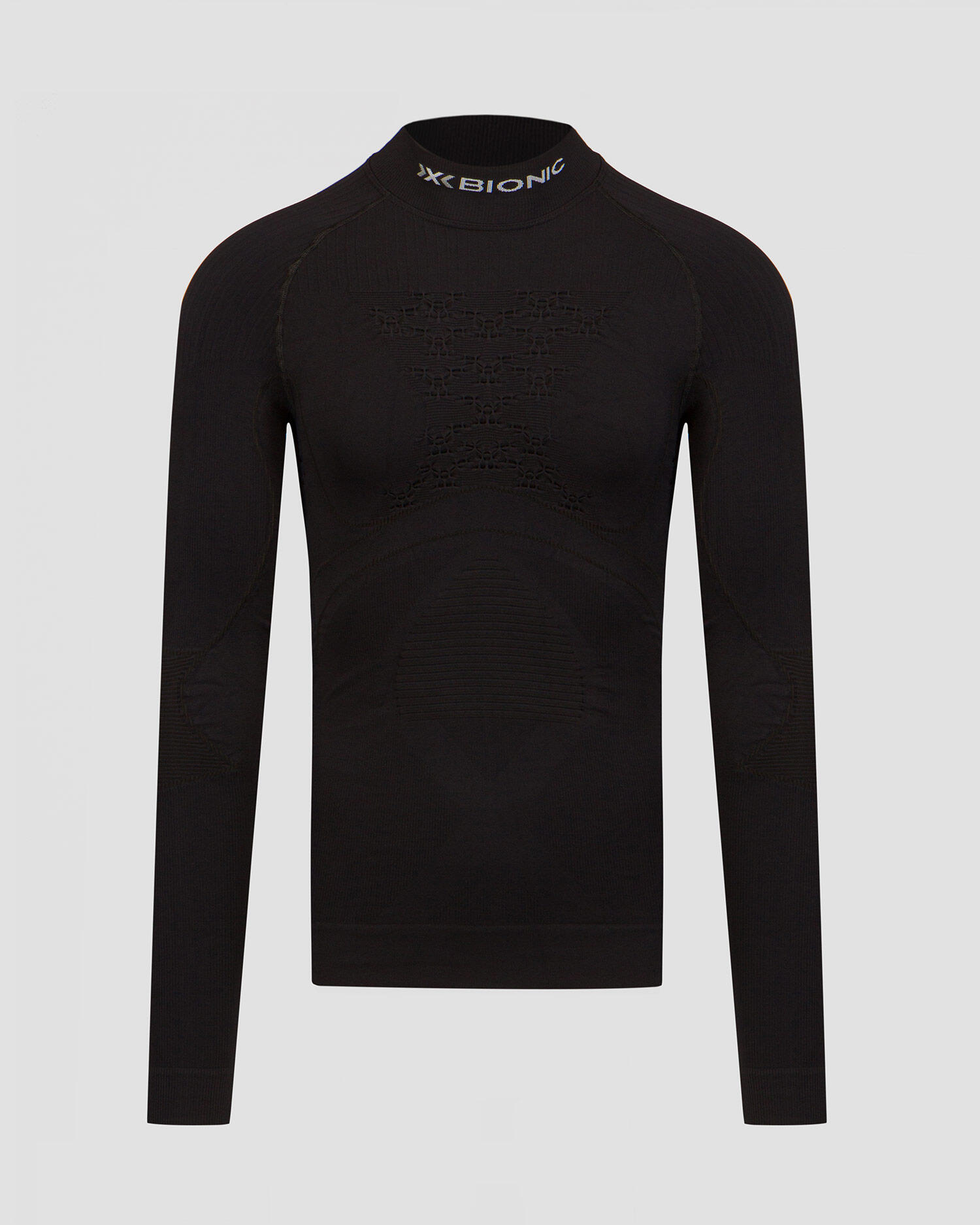 Czarny longsleeve z półgolfem męski X-Bionic Energy Accumulator 4.0 Turtle Neck