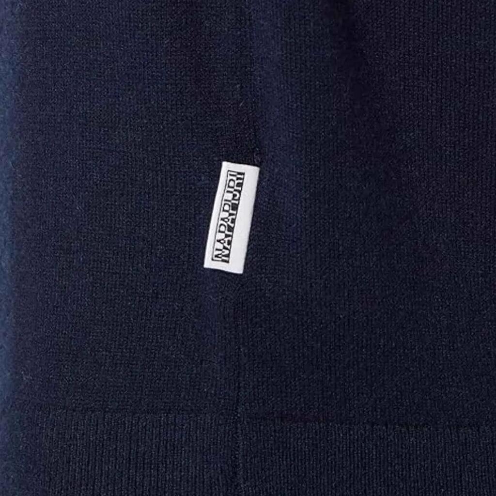 NAPAPIJRI Donori men's crewneck pullover navy blue - regular fit