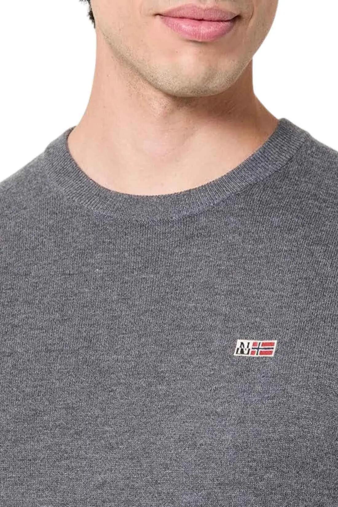 NAPAPIIJRI – Herrenpullover Donori, Größe L, Farbe Grau 2/3
