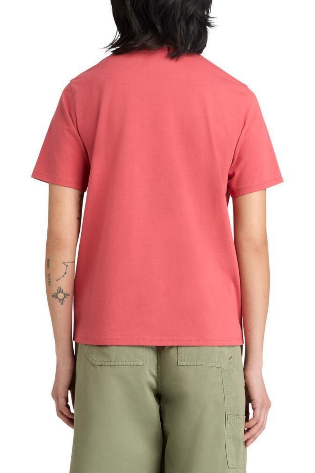 TIMBERLAND - Dames T-shirt met geborduurd logo, maat S, kleur zwart 3/3