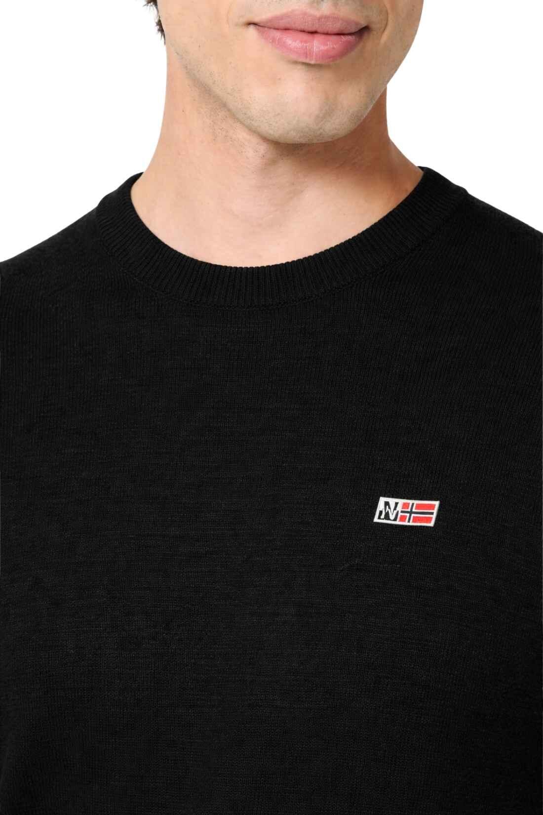 NAPAPJIRI Donori - Pullover homme regular noir taille XXL 3/3