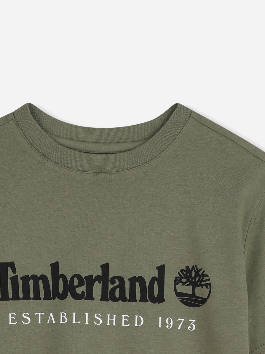 Tee Shirt Garçon Timberland T60968 724 Tilleul 3/3